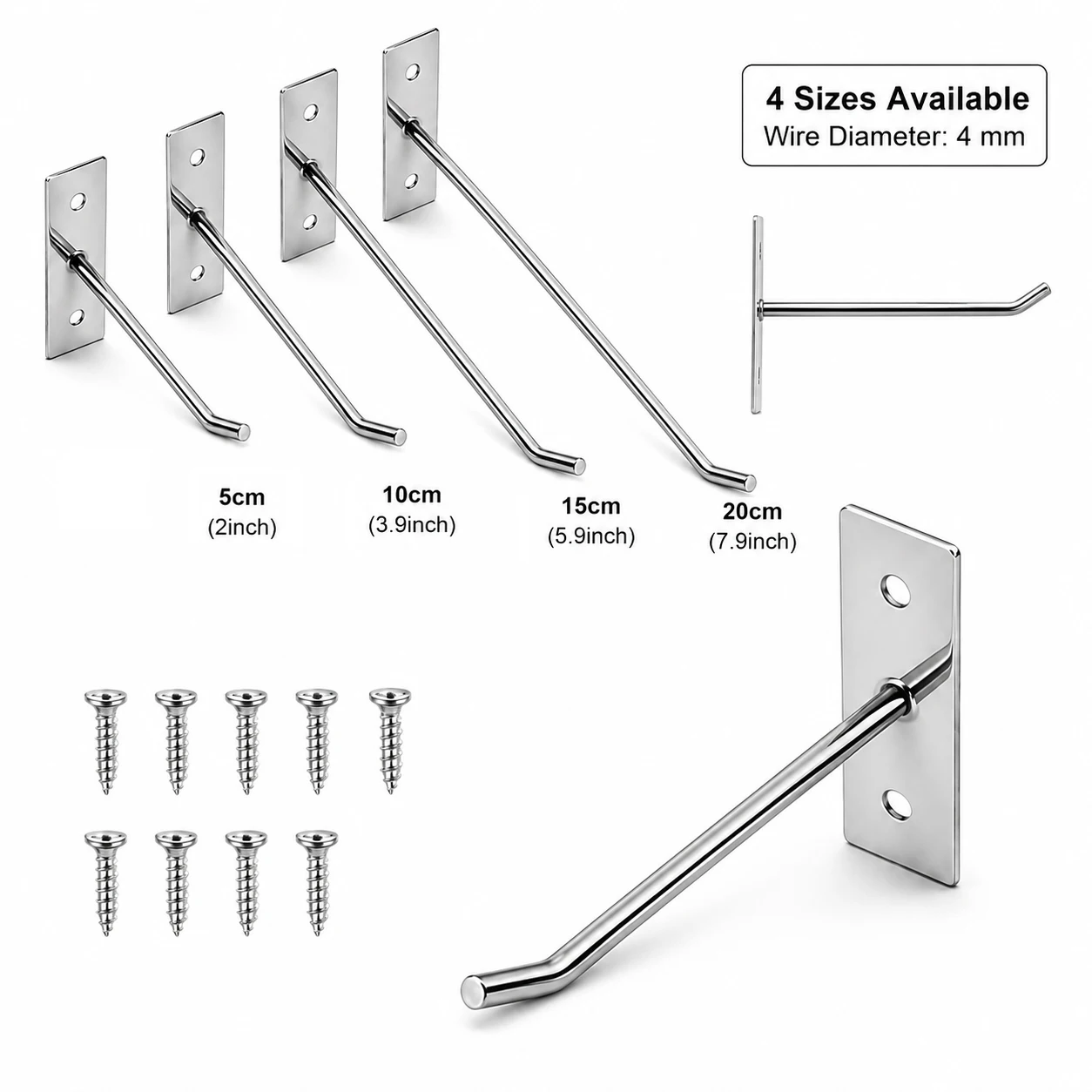 Ganchos de pared con tornillos - Kitchen Appliances Cabinet reseña y precio