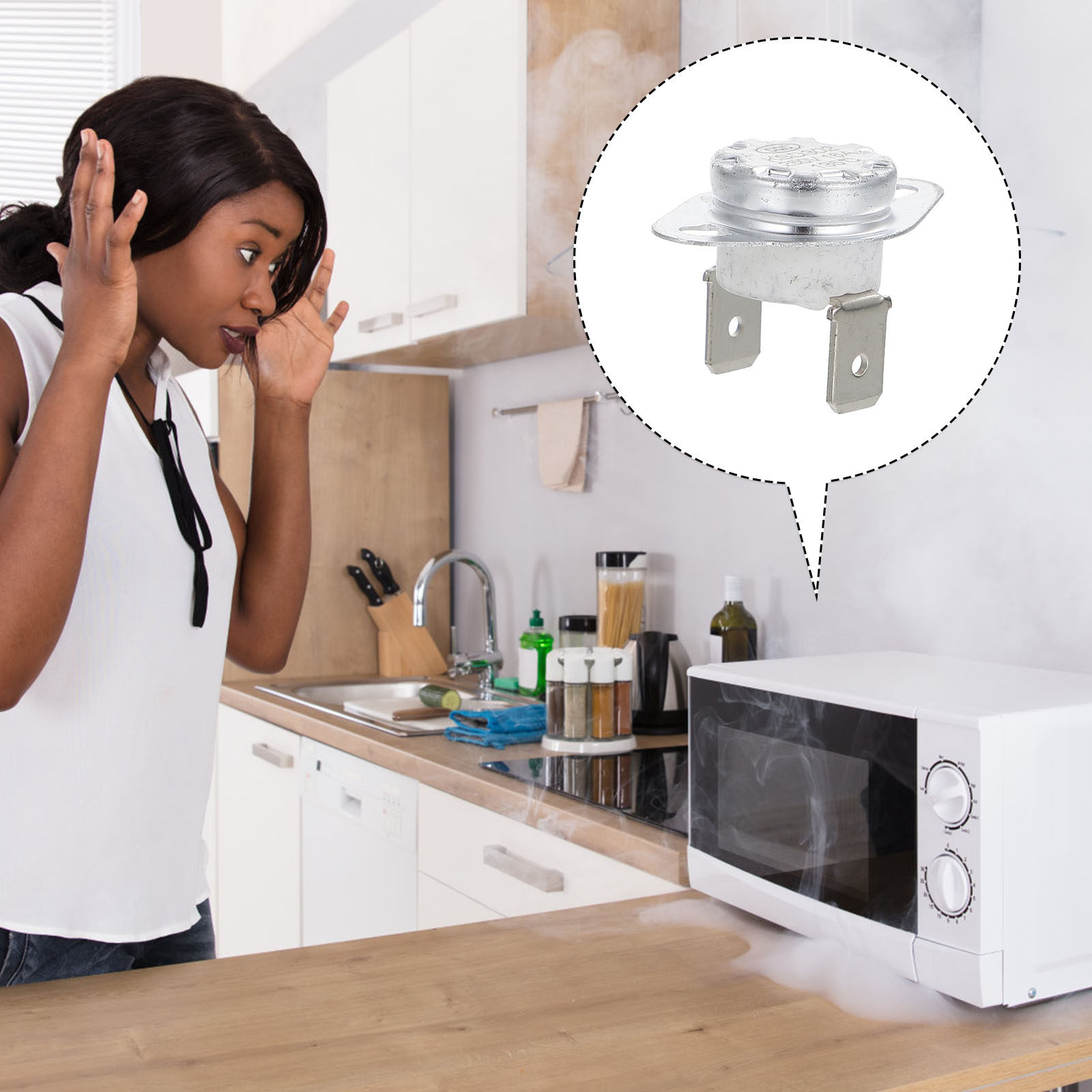 4 interruptores de control de  - Microwave Oven reseña y precio